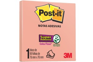 POST-IT 3M DAMASCO 76X76MM 90F NOTAS ADESIVAS