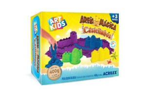 KIT AREIA MAGICA CASTELOS 400G ACRILEX