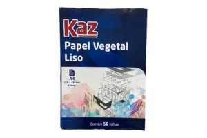 PAPEL VEGETAL A4 KAZ PCT COM 50 FHS