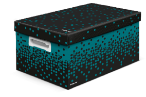 CAIXA POLIBRAS THE BEST BOX DOTS M - PRETA COM VERDE