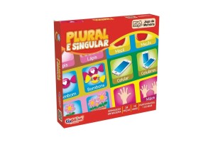 JOGO DA MEMORIA CIABRINK EM MADEIRA PLURAL E SINGULAR 24 PCS