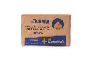 TOALHA DE PAPEL INTERFOLHA 2 DOBRAS BRANCO 20X21 600GRS