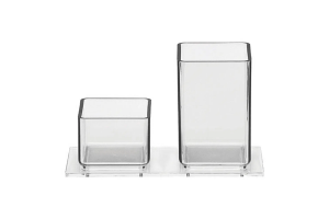 PORTA LAPIS E CLIPS TRADICIONAL CRISTAL